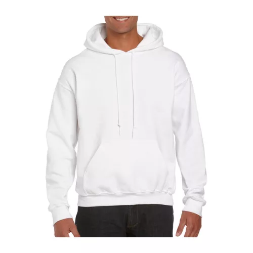 DRYBLEND® ADULT HOODED SWEATSHIRT (2XL, White)