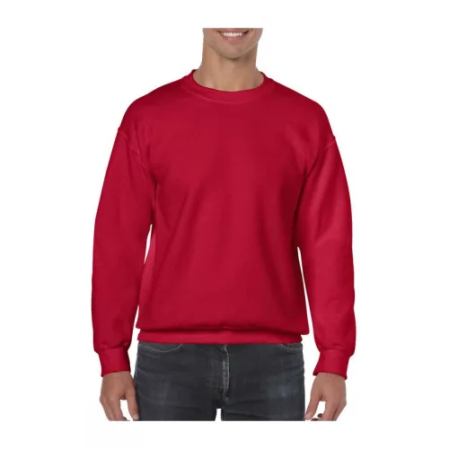 HEAVY BLEND™ ADULT CREWNECK SWEATSHIRT (L, Cherry Red)