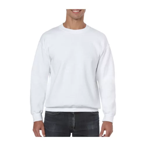 HEAVY BLEND™ ADULT CREWNECK SWEATSHIRT (XL, White)