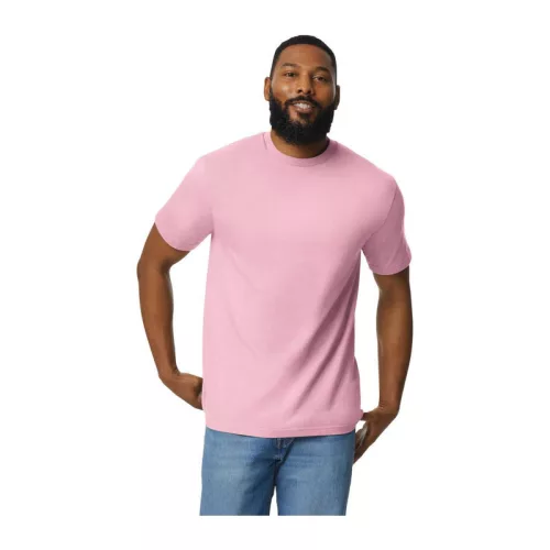 Light Cotton Adult T-Shirt (M, Light Pink)