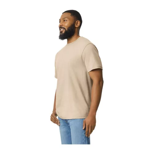 Light Cotton Adult T-Shirt (2XL, Sand)