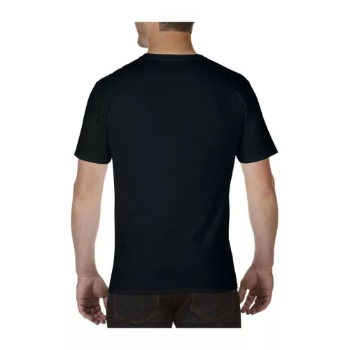 PREMIUM COTTON® FELNŐTT V-NYAKÚ PÓLÓ (S, Black)