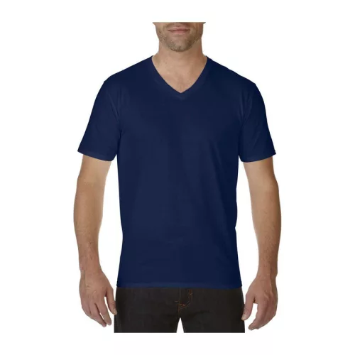 PREMIUM COTTON® FELNŐTT V-NYAKÚ PÓLÓ (2XL, Navy)