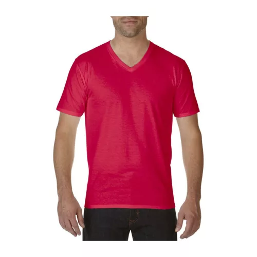 PREMIUM COTTON® FELNŐTT V-NYAKÚ PÓLÓ (2XL, Red)