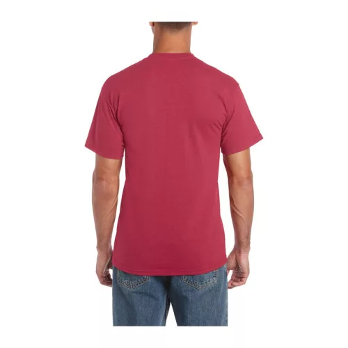 HEAVY COTTON ADULT T-SHIRT (L, Antique Cherry Red)