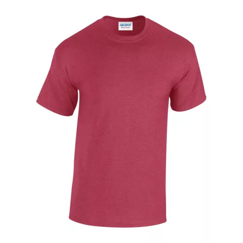 HEAVY COTTON ADULT T-SHIRT (L, Antique Cherry Red)