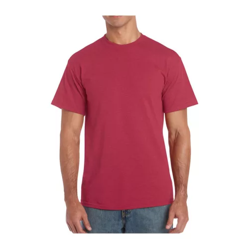 HEAVY COTTON ADULT T-SHIRT (M, Antique Cherry Red)