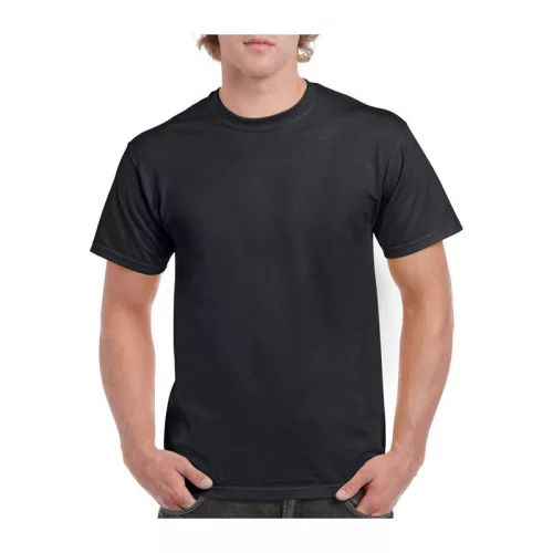 HEAVY COTTON ADULT T-SHIRT (2XL, Black)
