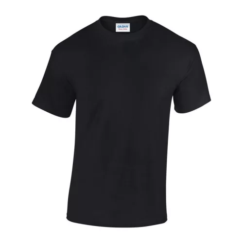 HEAVY COTTON ADULT T-SHIRT (XL, Black)