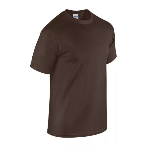 HEAVY COTTON ADULT T-SHIRT (L, Dark Chocolate)