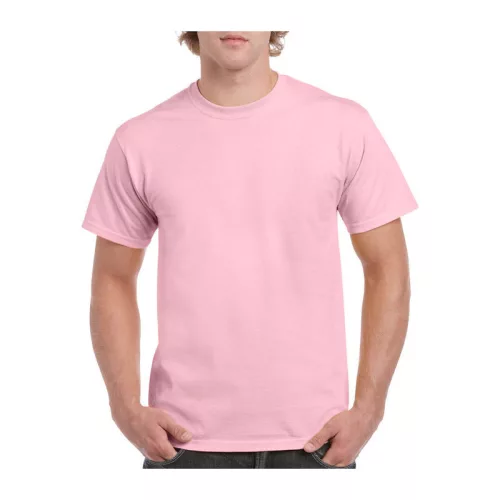 HEAVY COTTON ADULT T-SHIRT (2XL, Light Pink)