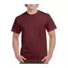 HEAVY COTTON ADULT T-SHIRT (S, Maroon)