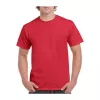 HEAVY COTTON ADULT T-SHIRT (M, Red)