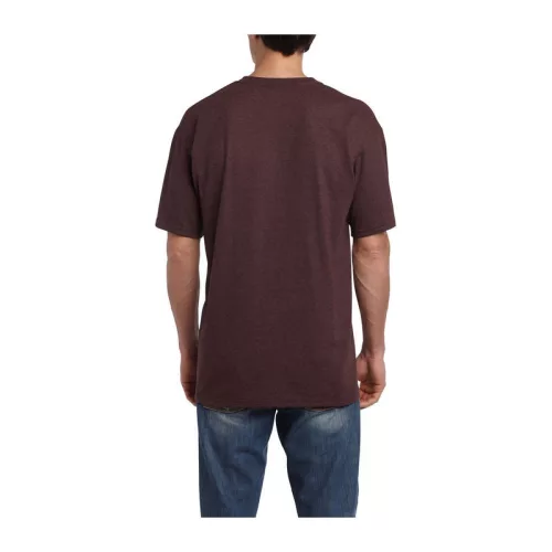 HEAVY COTTON ADULT T-SHIRT (L, Russet)