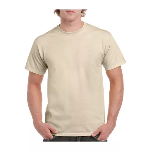 HEAVY COTTON ADULT T-SHIRT (L, Sand)