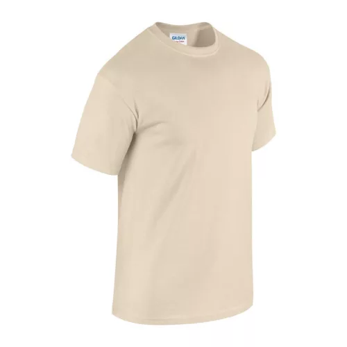 HEAVY COTTON ADULT T-SHIRT (L, Sand)