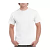 HEAVY COTTON ADULT T-SHIRT (S, White)