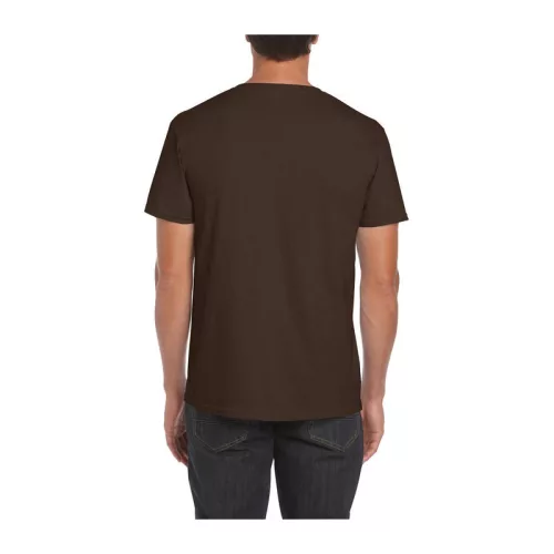 SOFTSTYLE® ADULT T-SHIRT (M, Dark Chocolate)