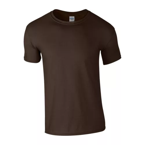 SOFTSTYLE® ADULT T-SHIRT (M, Dark Chocolate)