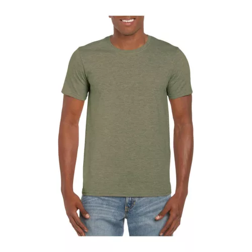 SOFTSTYLE® ADULT T-SHIRT (L, Heather Military Green)