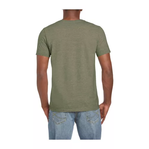 SOFTSTYLE® ADULT T-SHIRT (S, Heather Military Green)