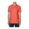 SOFTSTYLE® ADULT DOUBLE PIQUÉ POLO (M, Bright Salmon)