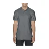 SOFTSTYLE® ADULT DOUBLE PIQUÉ POLO (3XL, Charcoal)