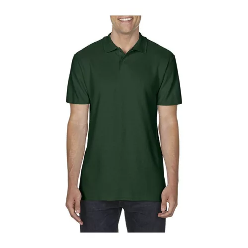 SOFTSTYLE® ADULT DOUBLE PIQUÉ POLO (3XL, Forest Green)