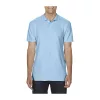 SOFTSTYLE® ADULT DOUBLE PIQUÉ POLO (M, Light Blue)