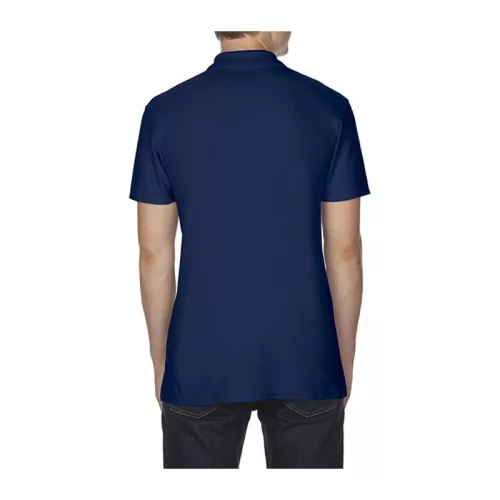 SOFTSTYLE® ADULT DOUBLE PIQUÉ POLO (XL, Navy)