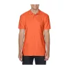 SOFTSTYLE® ADULT DOUBLE PIQUÉ POLO (M, Orange)