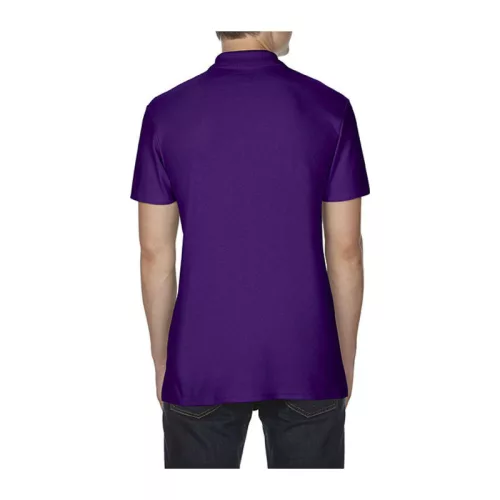 SOFTSTYLE® ADULT DOUBLE PIQUÉ POLO (L, Purple)