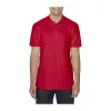 SOFTSTYLE® ADULT DOUBLE PIQUÉ POLO (4XL, Red)