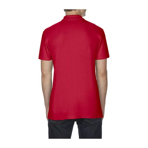 SOFTSTYLE® ADULT DOUBLE PIQUÉ POLO (XL, Red)