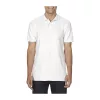 SOFTSTYLE® ADULT DOUBLE PIQUÉ POLO (2XL, White)