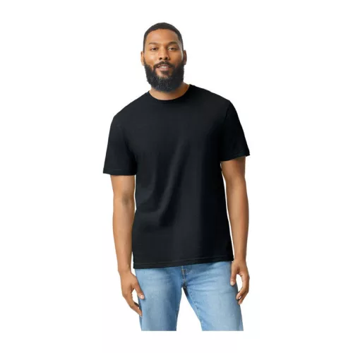 Softstyle® Cvc Adult T-Shirt (S, Pitch Black)