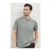 PREMIUM COTTON ADULT DOUBLE PIQUÉ POLO (M, Black)