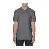 PREMIUM COTTON ADULT DOUBLE PIQUÉ POLO (M, Charcoal)