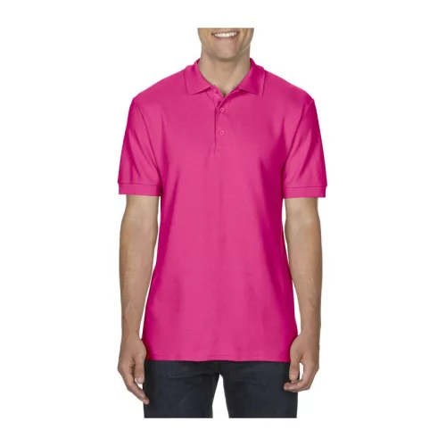 PREMIUM COTTON ADULT DOUBLE PIQUÉ POLO (M, Heliconia)