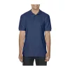 PREMIUM COTTON ADULT DOUBLE PIQUÉ POLO (M, Navy)