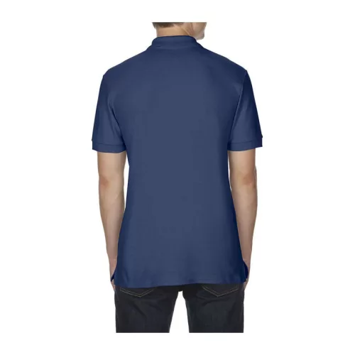 PREMIUM COTTON ADULT DOUBLE PIQUÉ POLO (M, Navy)