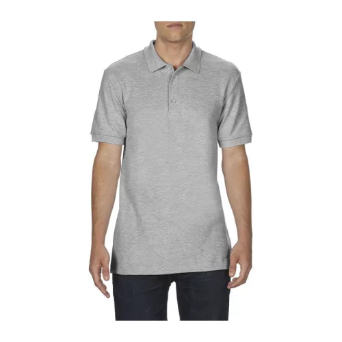 PREMIUM COTTON ADULT DOUBLE PIQUÉ POLO (3XL, Rs Sport Grey)