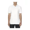 PREMIUM COTTON ADULT DOUBLE PIQUÉ POLO (2XL, White)
