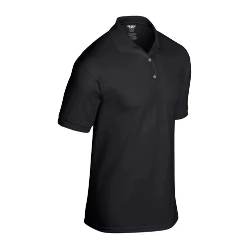 DRYBLEND® ADULT JERSEY POLO - NEW MODEL (M, Black)