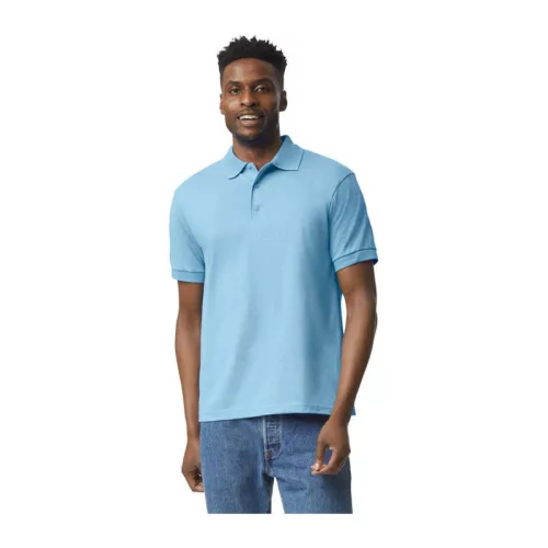 DRYBLEND® ADULT JERSEY POLO - NEW MODEL (S, Light Blue)
