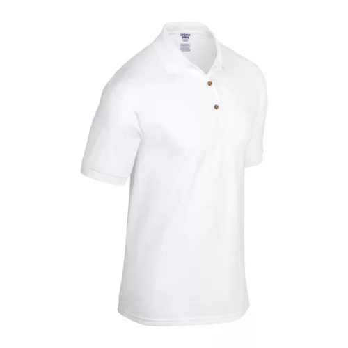 DRYBLEND® ADULT JERSEY POLO - NEW MODEL (2XL, White)