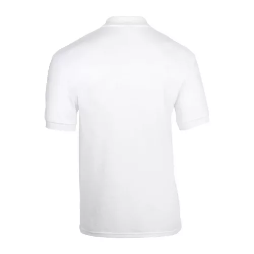 DRYBLEND® ADULT JERSEY POLO - NEW MODEL (2XL, White)