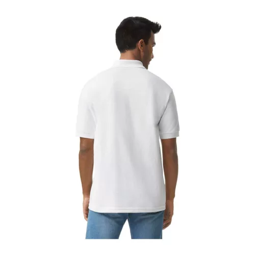 DRYBLEND® ADULT JERSEY POLO - NEW MODEL (XL, White)