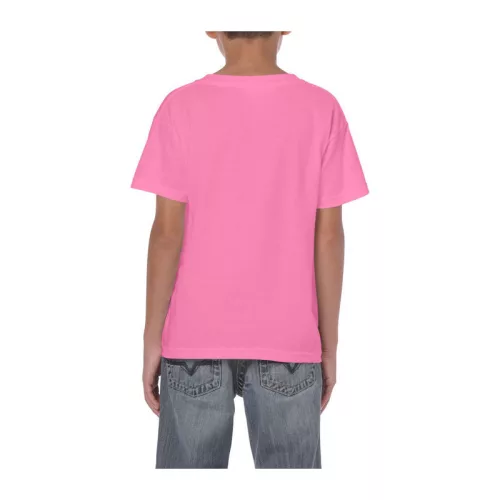 HEAVY COTTON YOUTH T-SHIRT (S, Azalea)
