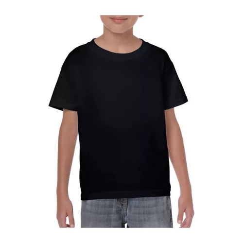 HEAVY COTTON YOUTH T-SHIRT (XS, Black)